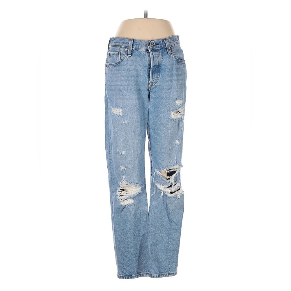 Most Loved Distressed Levi's 501 Jeans Sz 27